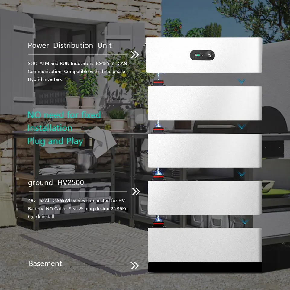 solis growatt 51.2v 5kwh to 400kwh lifepo4 lithium battery