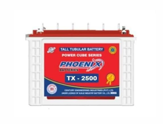 phoenix tx 2500 230 amp tubular battery only for karachi